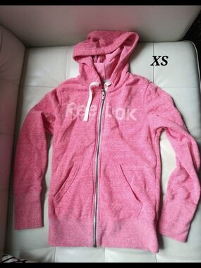 Reebok Pink Full-Zip Hoodie Jacket